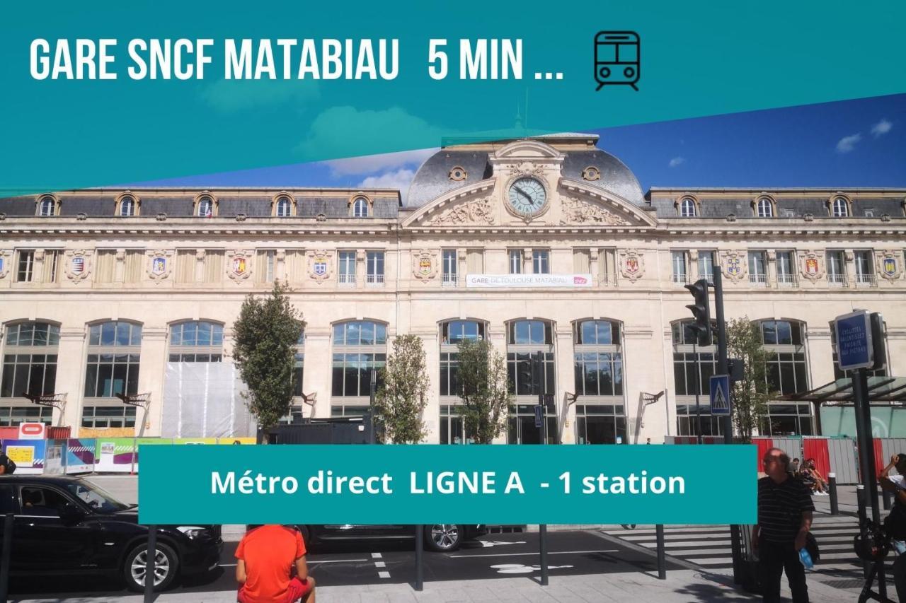 Le Jolimont - Toulousecozyflat Centre - Terrasse - Parking - Metro Daire Dış mekan fotoğraf