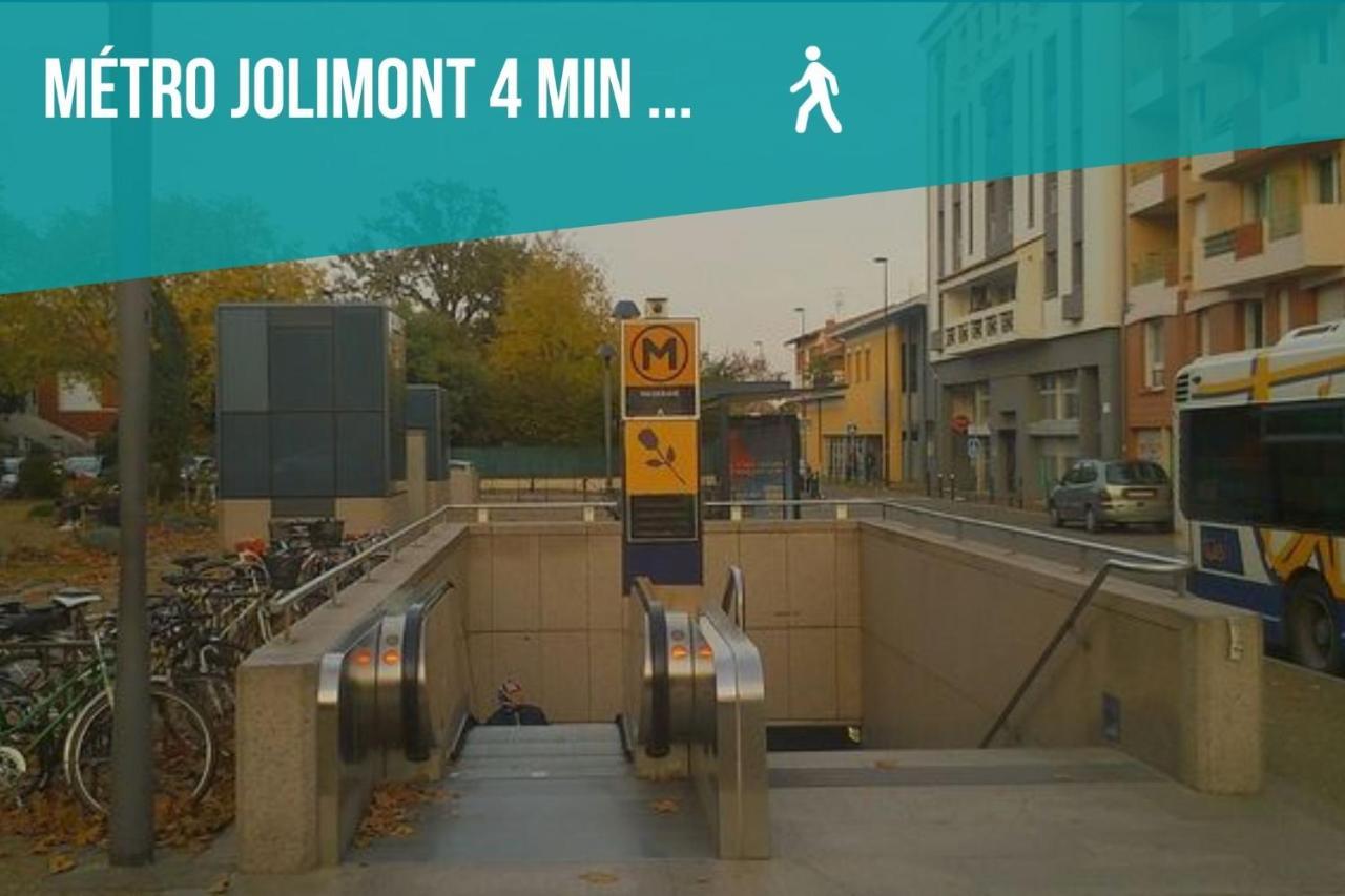 Le Jolimont - Toulousecozyflat Centre - Terrasse - Parking - Metro Daire Dış mekan fotoğraf