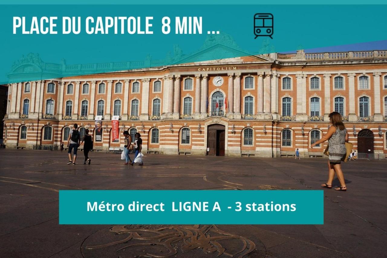 Le Jolimont - Toulousecozyflat Centre - Terrasse - Parking - Metro Daire Dış mekan fotoğraf